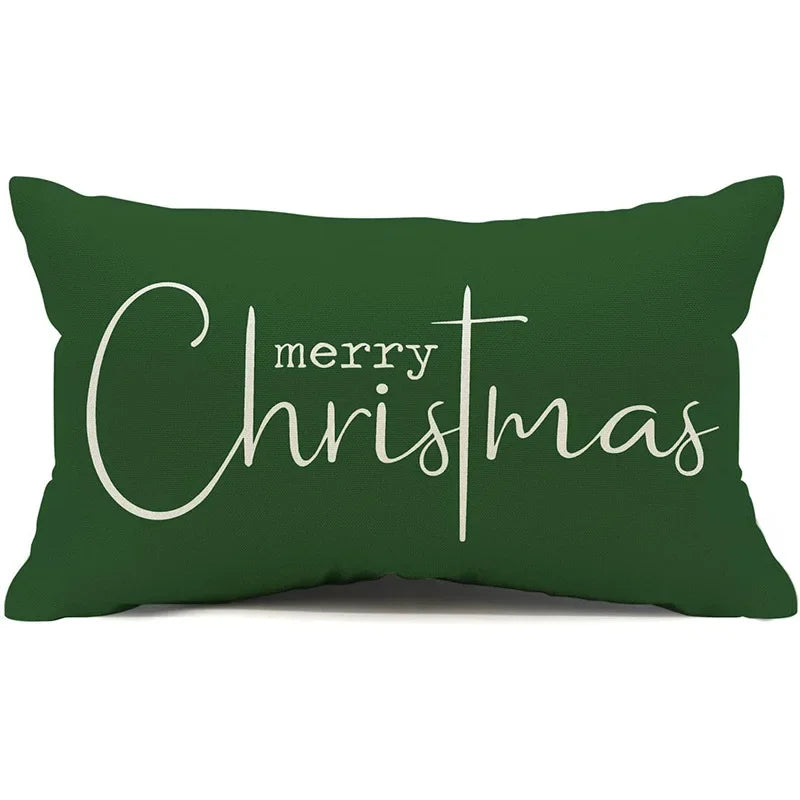 Christmas Linen Pillowcase – Cozy, Festive & Double-Sided Design