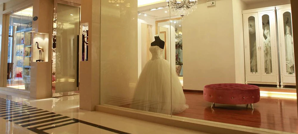 Lujosos Vestidos de Novia para Mujer sin Guantes Exquisito Satén Superficie Vestido de Novia Largo con Cola Vestidos De Novias Personalizados