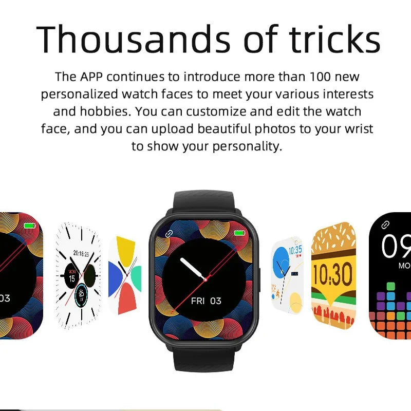 Reloj Deportivo Inteligente – Más de 100 Modos, Llamadas Bluetooth y Seguimiento de Salud Durante Todo el Día