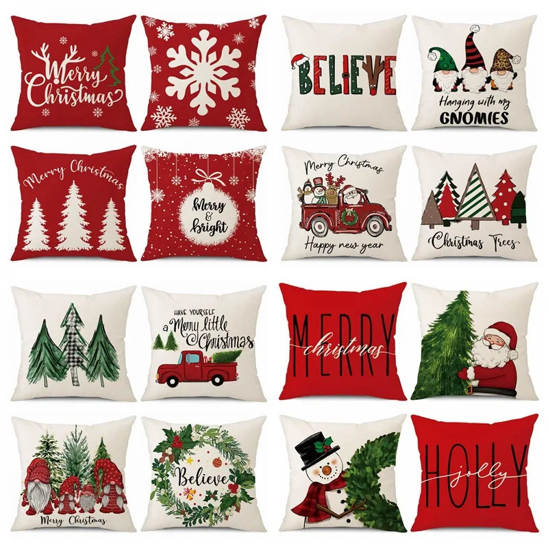 Funda de cojín Feliz Navidad – Encanto festivo para tu hogar