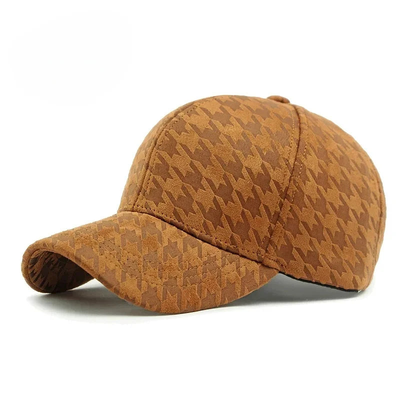 Classic Houndstooth Sun Cap