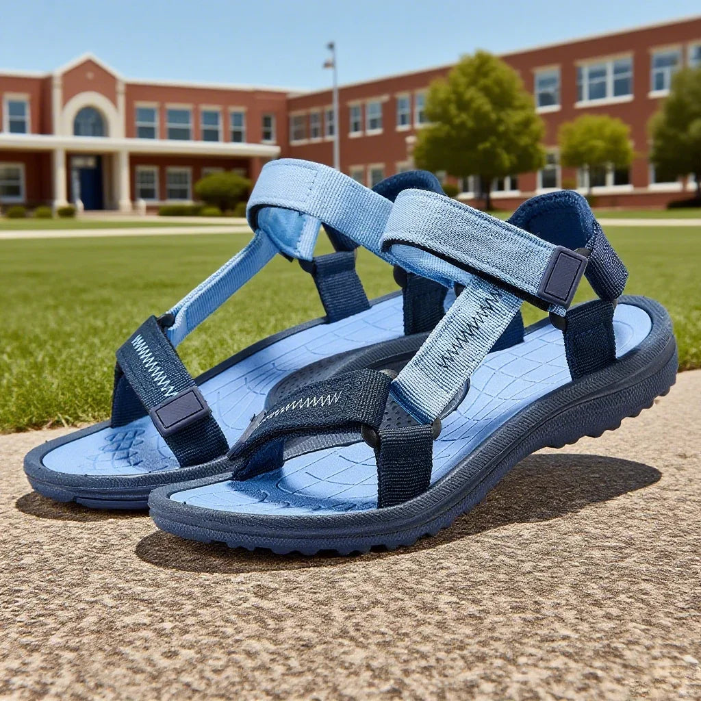 Sandalias infantiles para niños y niñas Zapatos de playa al aire libre antideslizantes Zapatillas transpirables de color liso Zapatos para niños