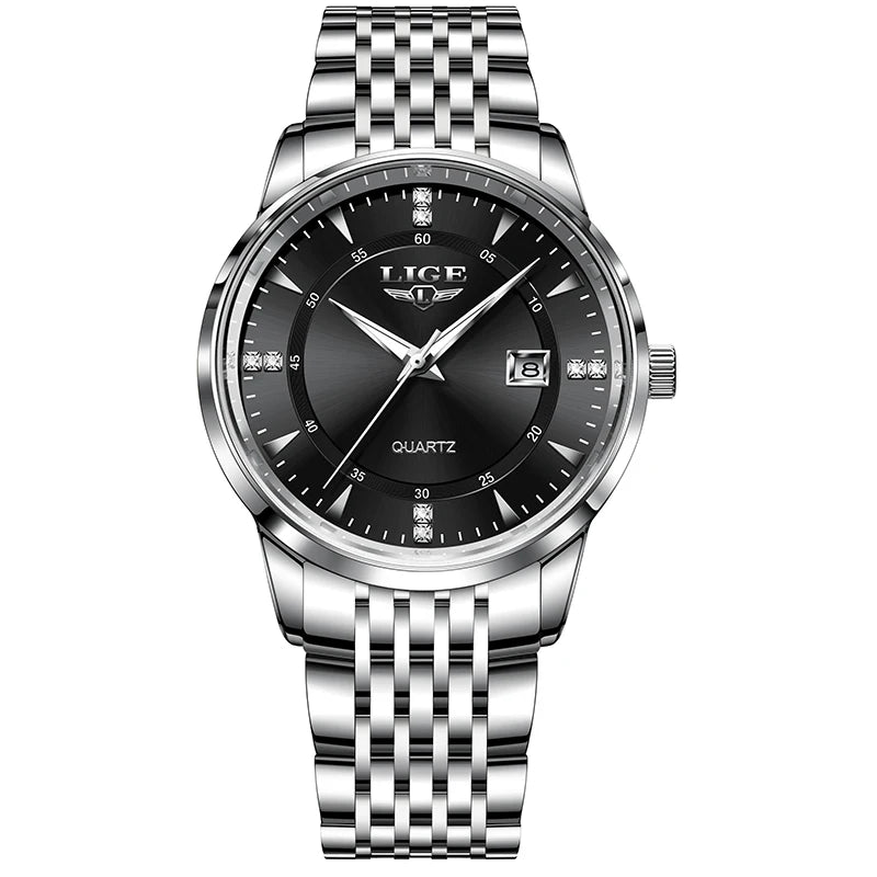 LIGE Nuevos Relojes Impermeables de Mujer Moda Reloj de Pulsera para Mujer Reloj de Cuarzo de Lujo de Marca Superior con Fecha para Mujer Relogio Feminino