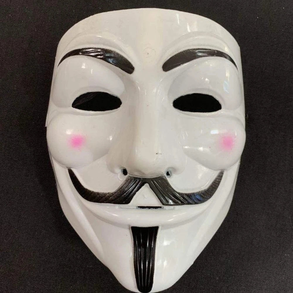 Máscaras de Cosplay de Halloween Máscara de Anónimo de V de Vendetta para Adultos y Niños, Máscara Temática de Película, Regalo de Fiesta, Accesorio de Disfraz de Cosplay