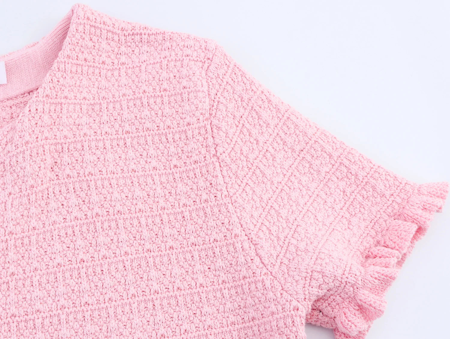 TRAFZA Conjunto elegante y chic de falda para mujer: top estilo "bandeau" o falda midi o top de manga corta. Conjunto para las vacaciones románticas de primavera-verano 2025.