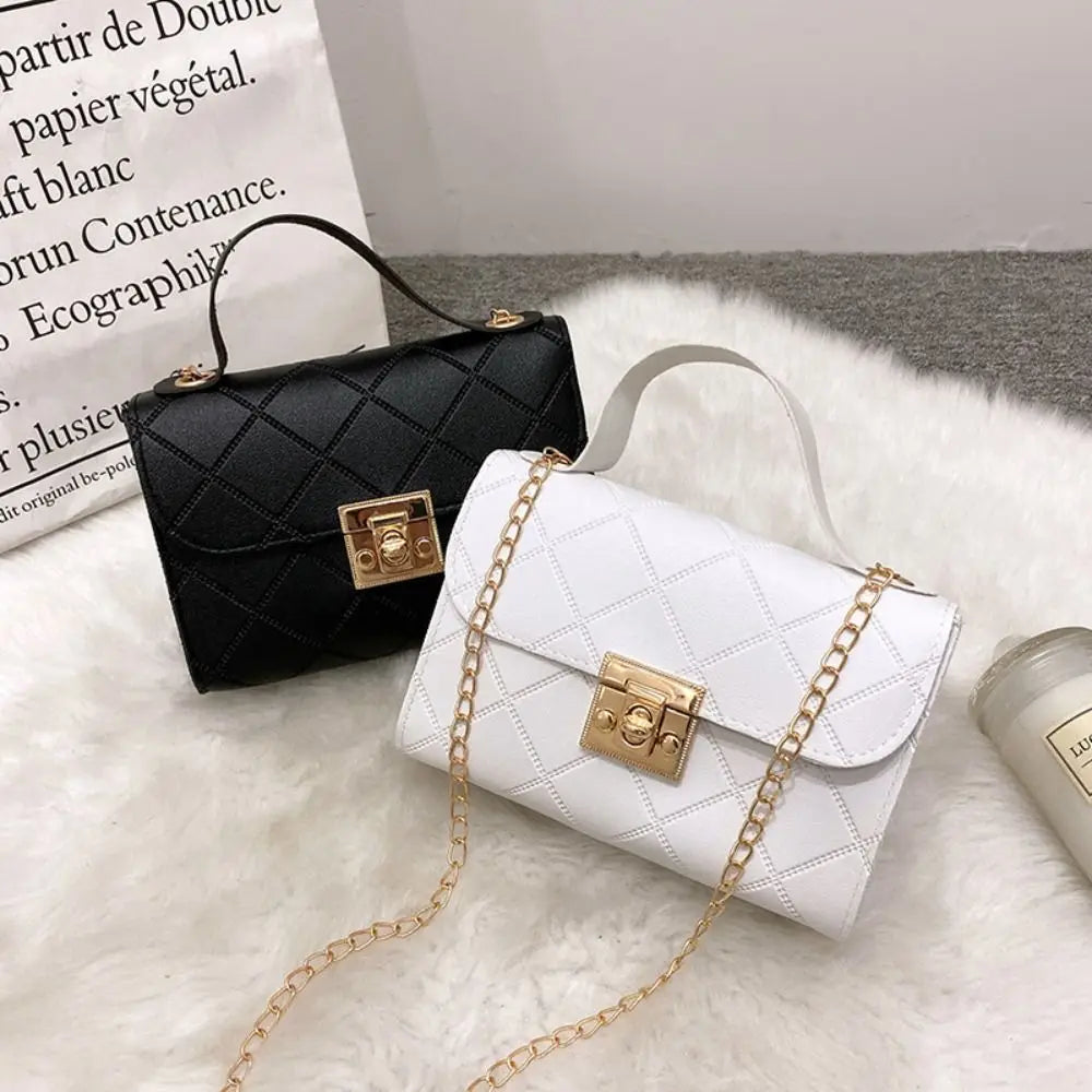 Bolso de hombro minimalista de piel sintética con cadena, bolso de mano de gran capacidad para axila, bolso de hombro individual, bolsos tipo tote, bolso bandolera para mujer