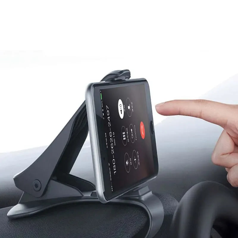 Bilholder 6,5 tommers GPS-navigasjon dashbordtelefonholder i bil for universell mobiltelefon klipsmonteringsstativbrakett
