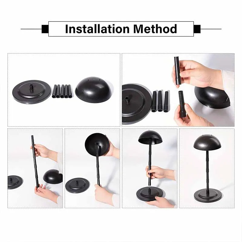Soporte para pelucas en forma de champiñón