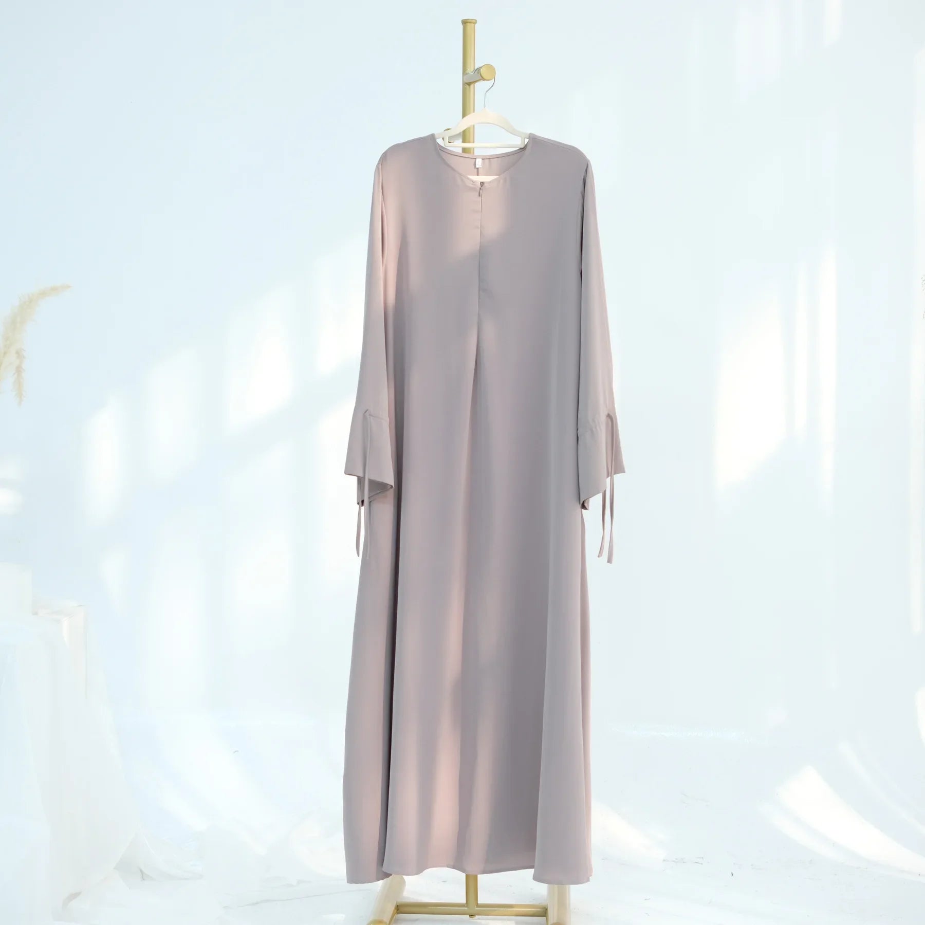 Ramadán Árabe Mujeres Musulmanas Vestido Modesto Elegante Abaya Lisa de Dubái Ropa Islámica para Iglesia Moda Turca Suelta Túnica Lisa