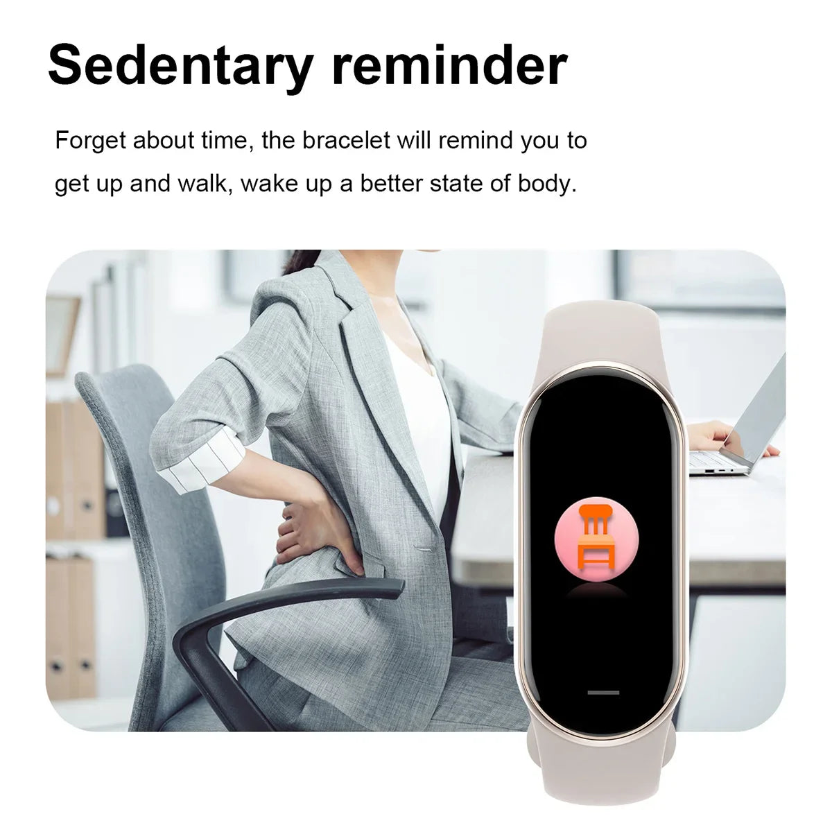 Pulsera inteligente multifunción con monitor de ritmo cardíaco, presión arterial, pasos, música, monitorización del sueño, reloj deportivo inteligente M8