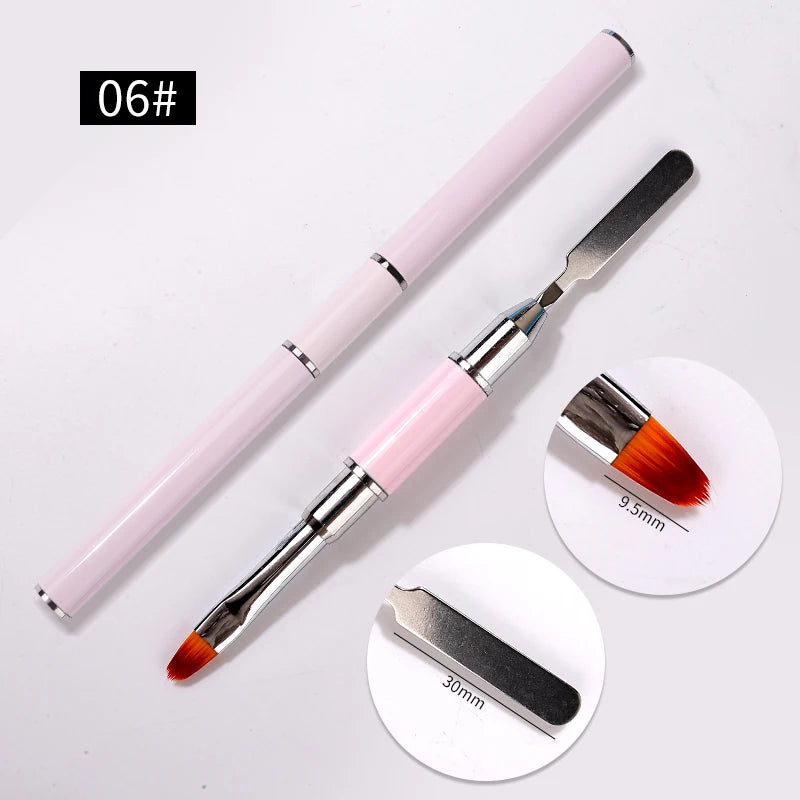 Pincel de arte de uñas delineador fino profesional para manicura, juego de pinceles de decoración de uñas, pintura francesa, gel UV, acrílico, herramientas de decoración