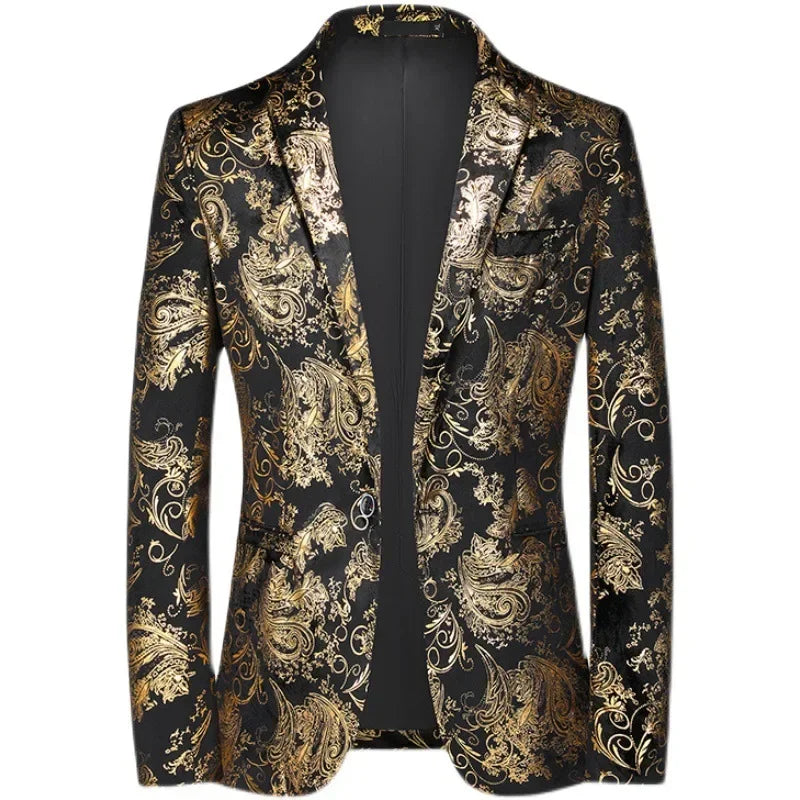 Luxury Jacquard Men’s Blazer