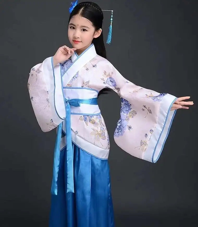 Disfraz de Hanfu Yukata para Niñas