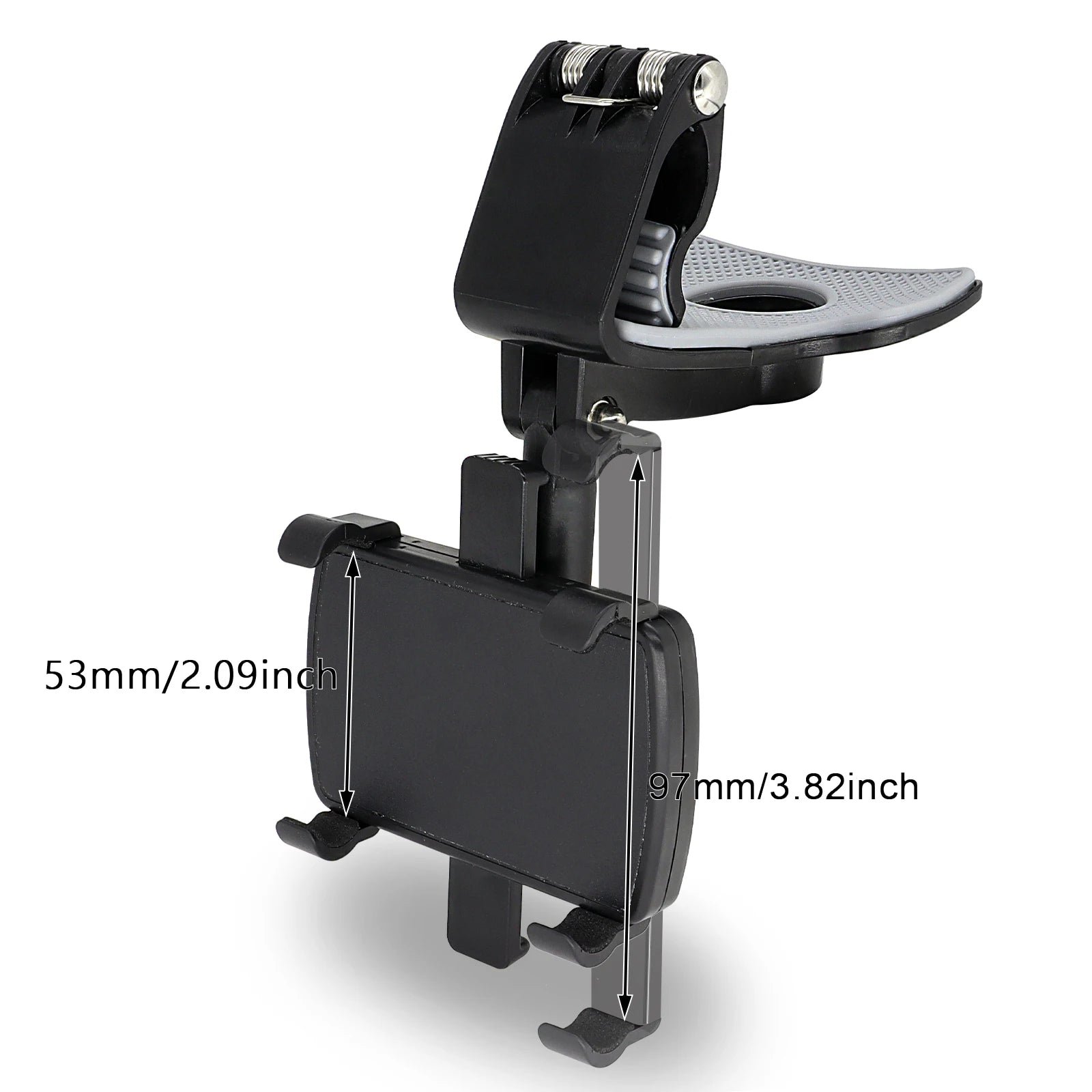 Soporte de teléfono móvil para salpicadero, soporte para coche, salpicadero, rotación de 360°, soporte multifuncional, soporte universal para GPS, clip
