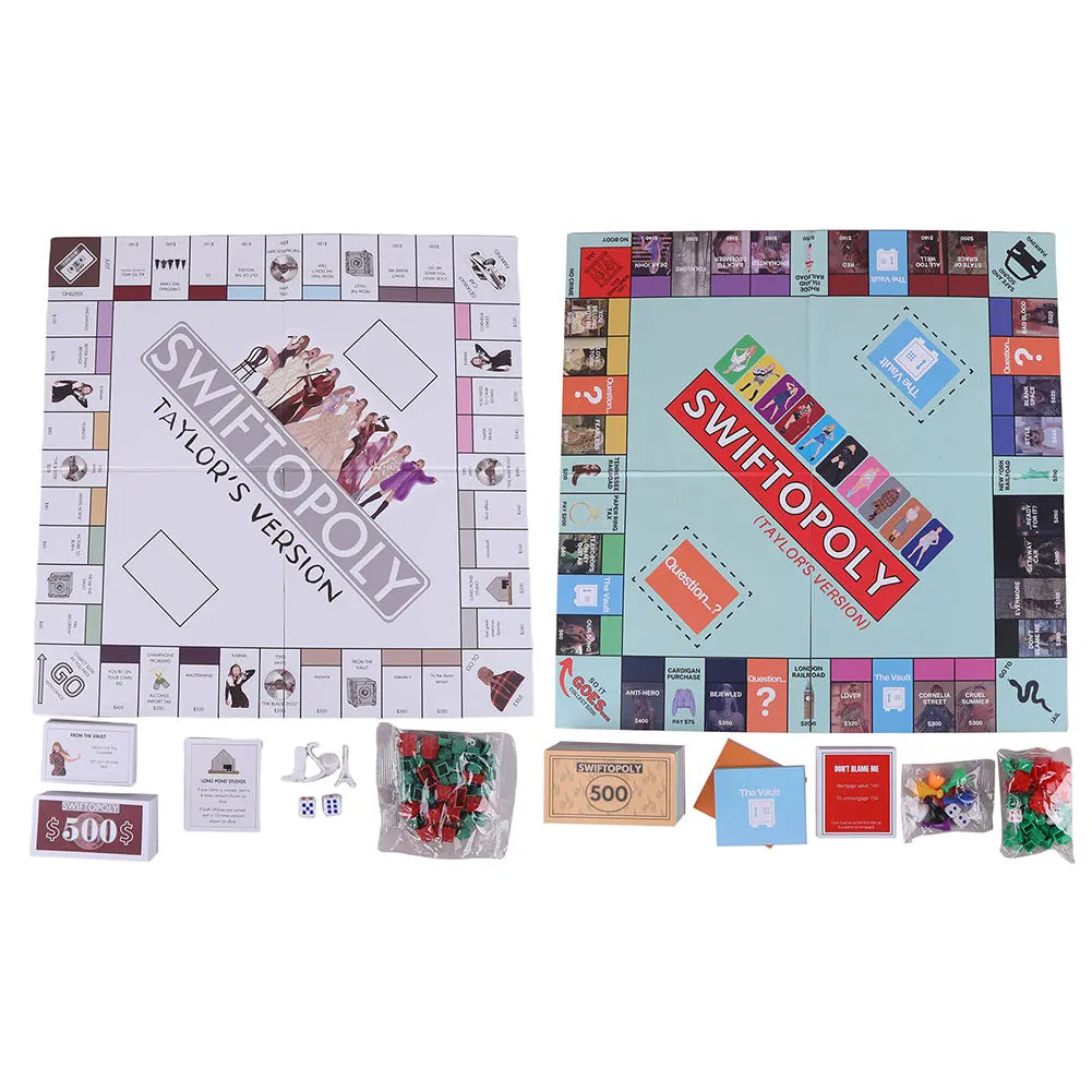 Jeu de société amusant, fête familiale, jeux d'échecs interactifs, jeu de société Swiftopoly, jeu de société interactif pour adultes