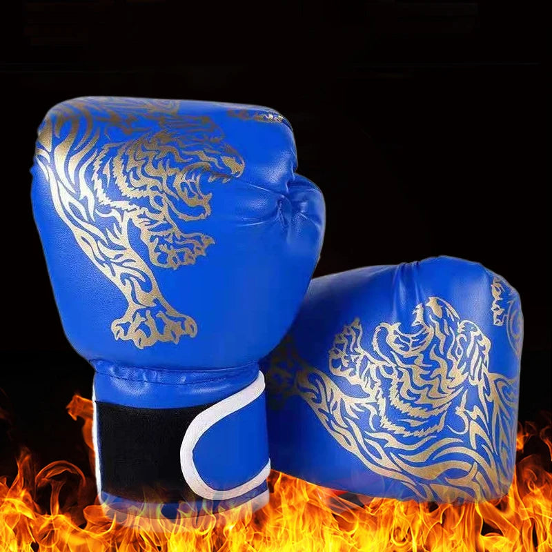 Guante de Boxeo de Cuero Kickboxing Guante Protector para Niños Entrenamiento de Golpe Sanda Suministros Deportivos Guantes de Boxeo para Niños