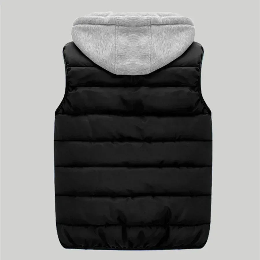 Men’s Hooded Padded Vest – Warm, Stylish & Perfect for Winter