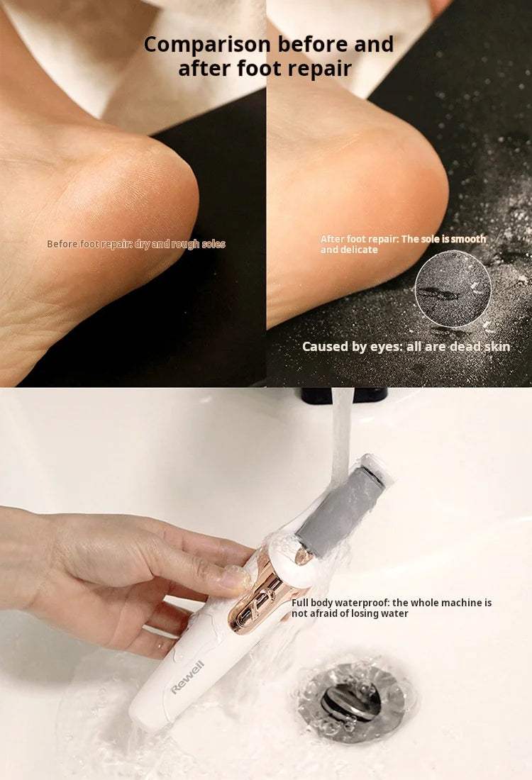 Pedicura Exfoliante Callos Máquina de Pedicura de Pies Eléctrica Automática Doméstica Kit Exfoliante