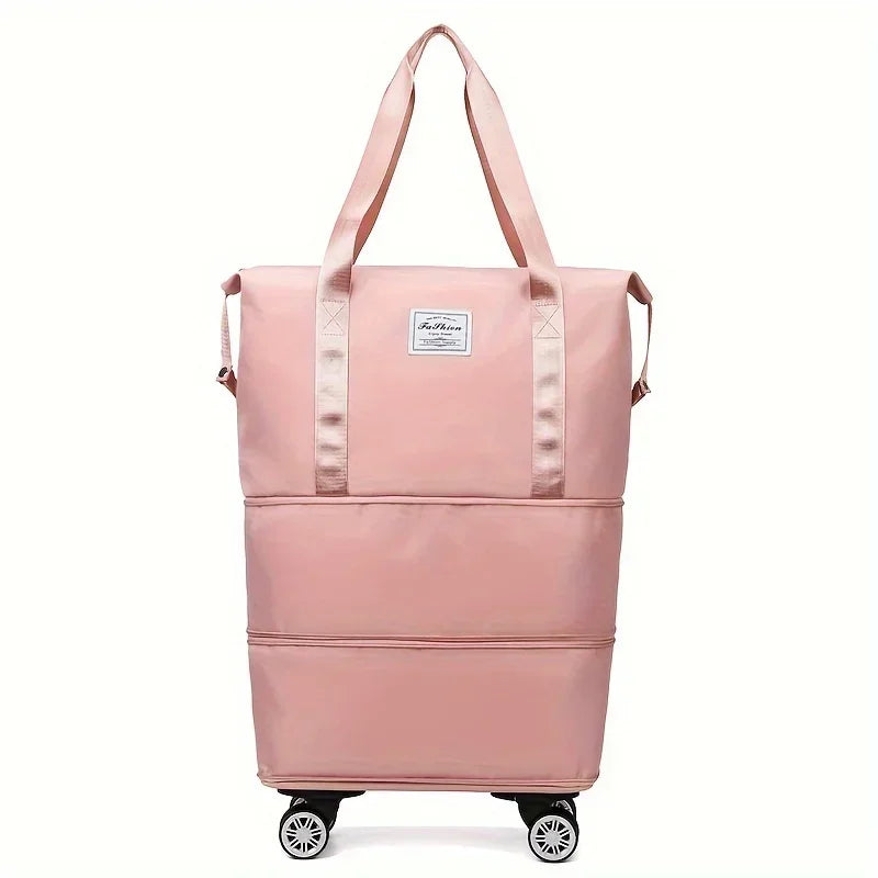 Sac de voyage grande capacité à 3 couches – Roulettes universelles et conforme aux normes des compagnies aériennes