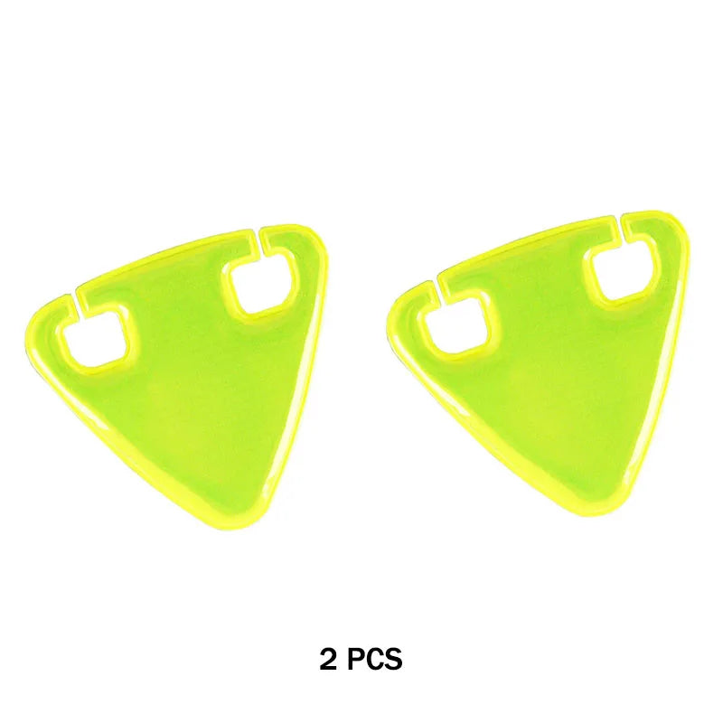 Lys sykkelreflektor bærbar landeveissykkelreflektor ultralett terrengsykkel TPU reflekterende trekantsykkeltilbehør