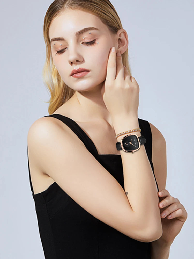 Reloj de pulsera para mujer de cuarzo, de marca superior, de moda de lujo, con movimiento japonés, diseño original, impermeable, con caja de regalo