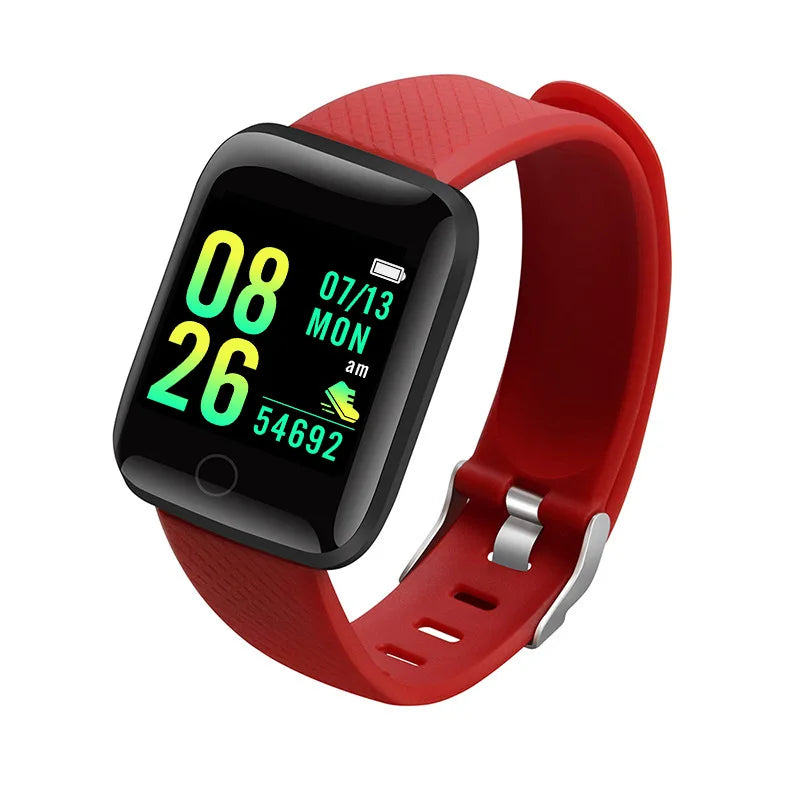 Smart Watch 116Plus D13 Y68 Pulsera deportiva para correr y monitorear el ritmo cardíaco, recordatorio de mensajes, reloj inteligente para hombre y mujer