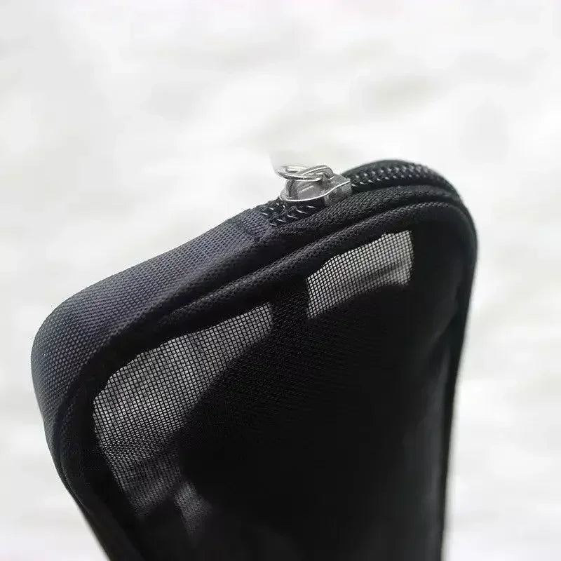 Estuche de viaje para brochas de maquillaje Organizador de neceser de cosméticos para hombres y mujeres Herramientas de belleza Bolsa de aseo de malla Estuche de lavado Accesorios de almacenamiento