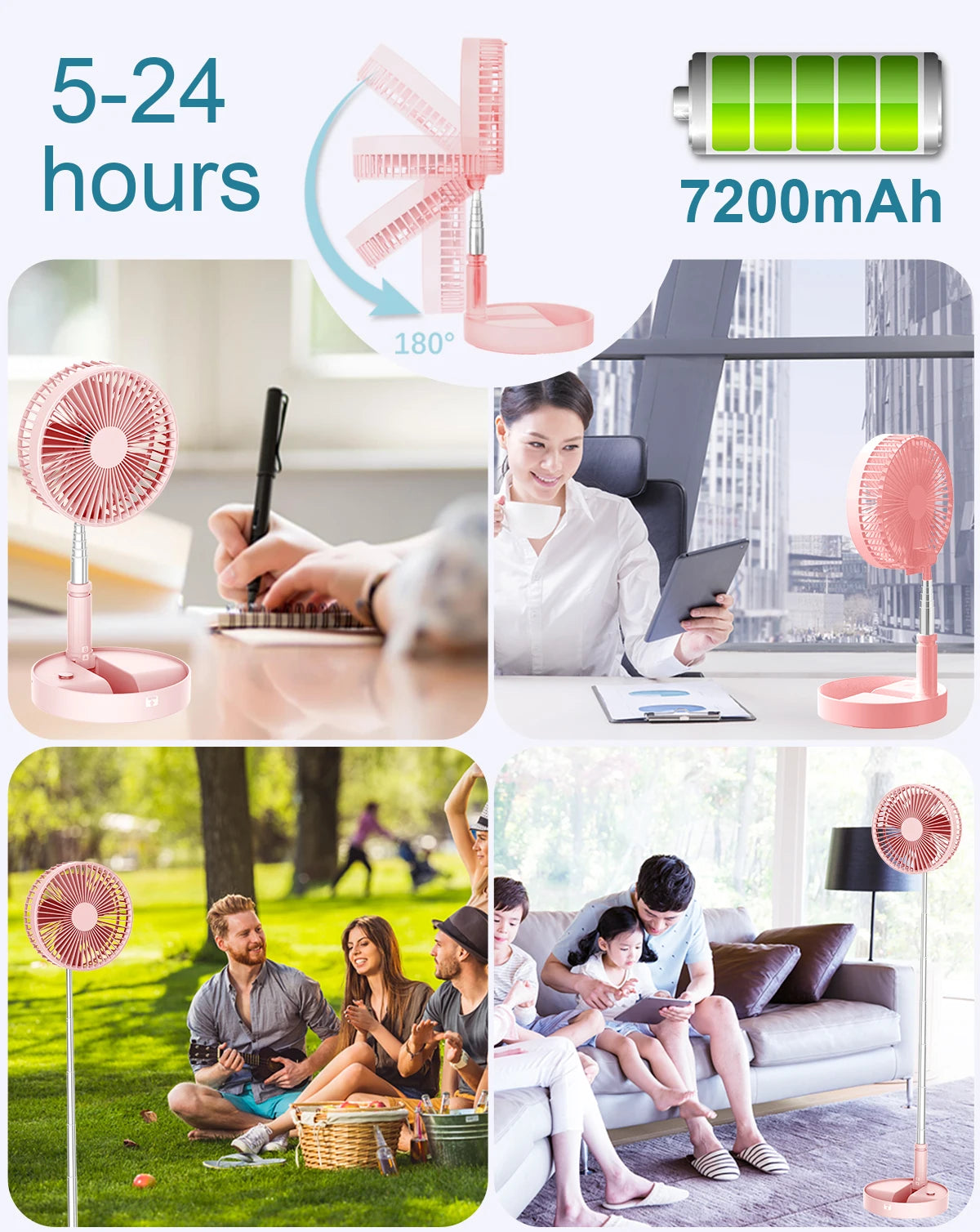 Foldable Desk Fan