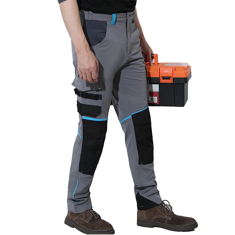 Pantalones de trabajo multifuncionales para hombre Pantalones de trabajo con cintas reflectantes