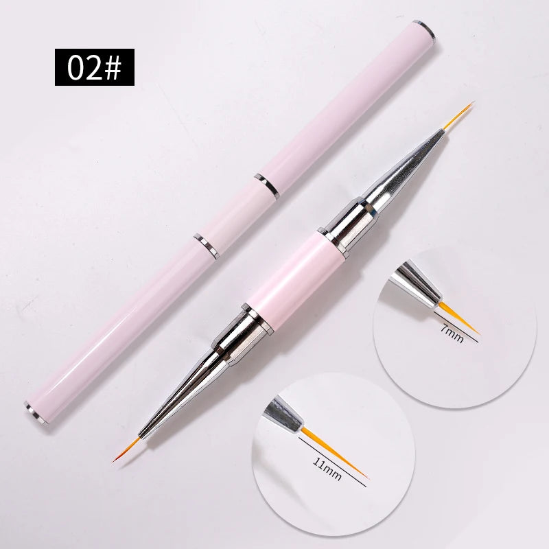 Pincel de arte de uñas delineador fino profesional para manicura, juego de pinceles de decoración de uñas, pintura francesa, gel UV, acrílico, herramientas de decoración