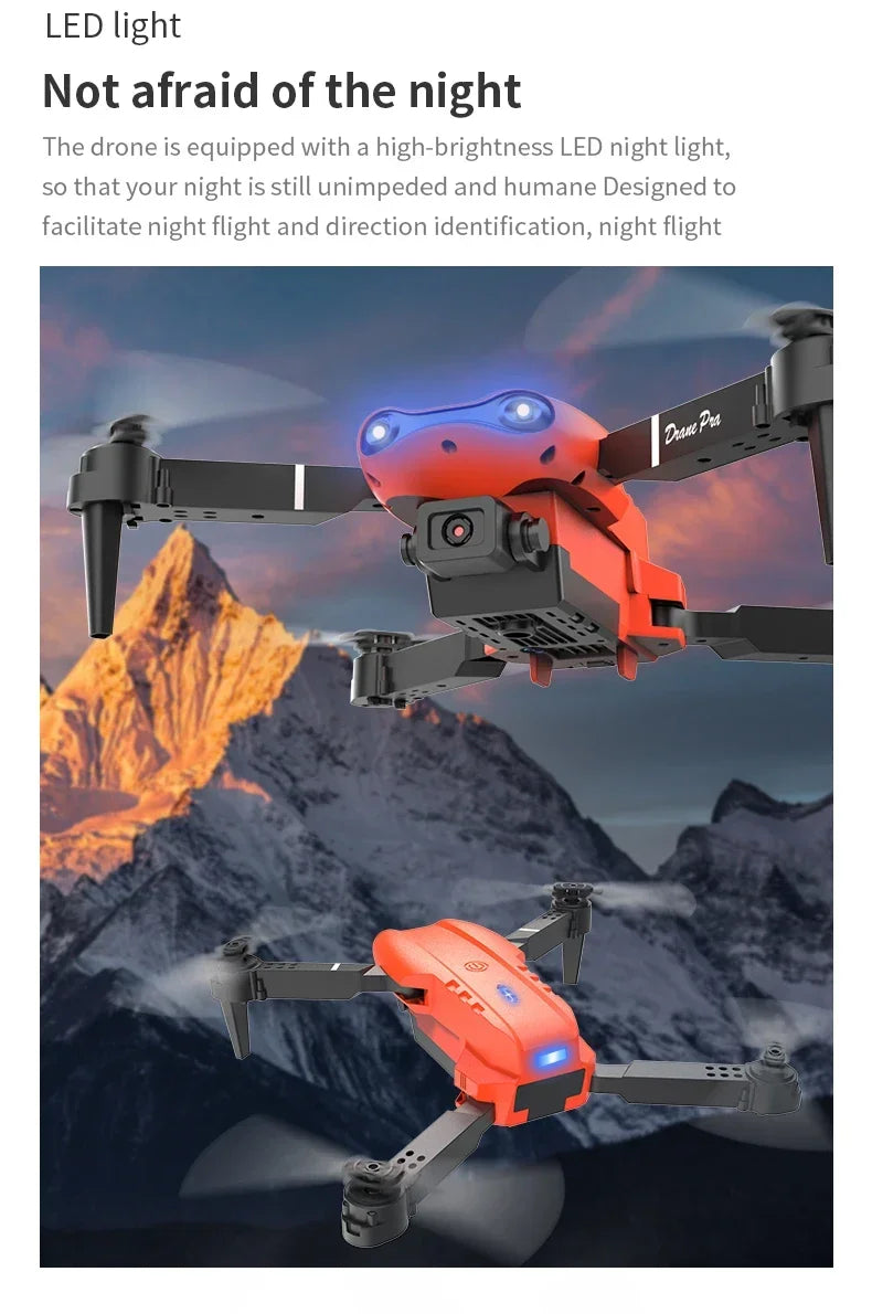 Dron RC 2024 E99Pro profesional 4K con cámara HD gran angular de 1080P, helicóptero plegable, WIFI FPV, función de mantenimiento de altura, juguete de regalo