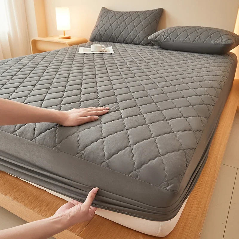 Vanntett madrassbeskytter Preget madrasstrekk Mykt, pustende, tilpasset madrasstrekk 120/150/180/220x200 Vaskbart