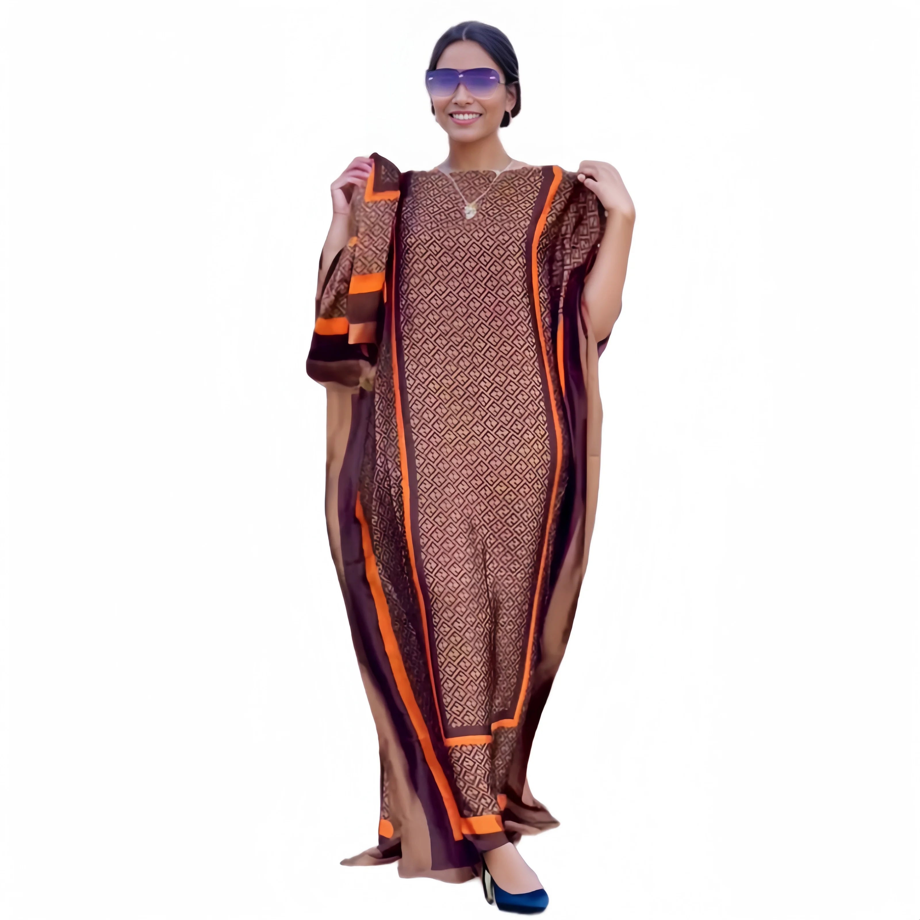 Oversize African Abaya Dress – Elegant, Flowing & Includes Matching Scarf