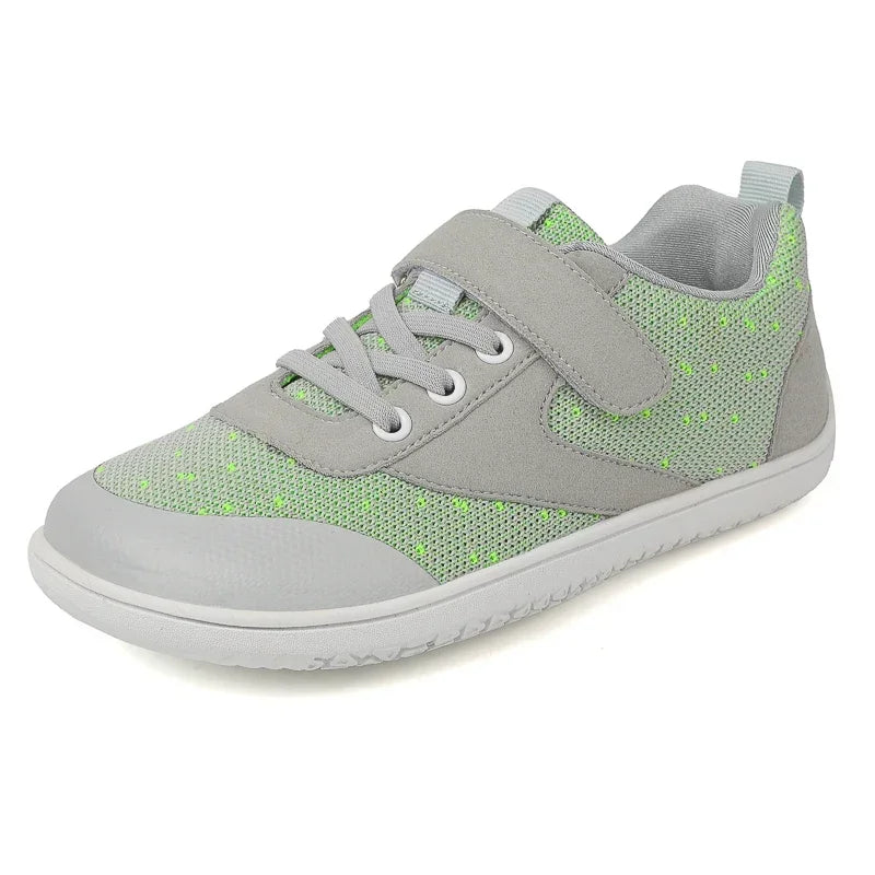 Zapatos Anchos de Niños Descalzos Zapatillas Minimalistas Niños Niñas Ligeras Antideslizantes Zapatos de Caminar para Niños Zapatillas Planas Casuales