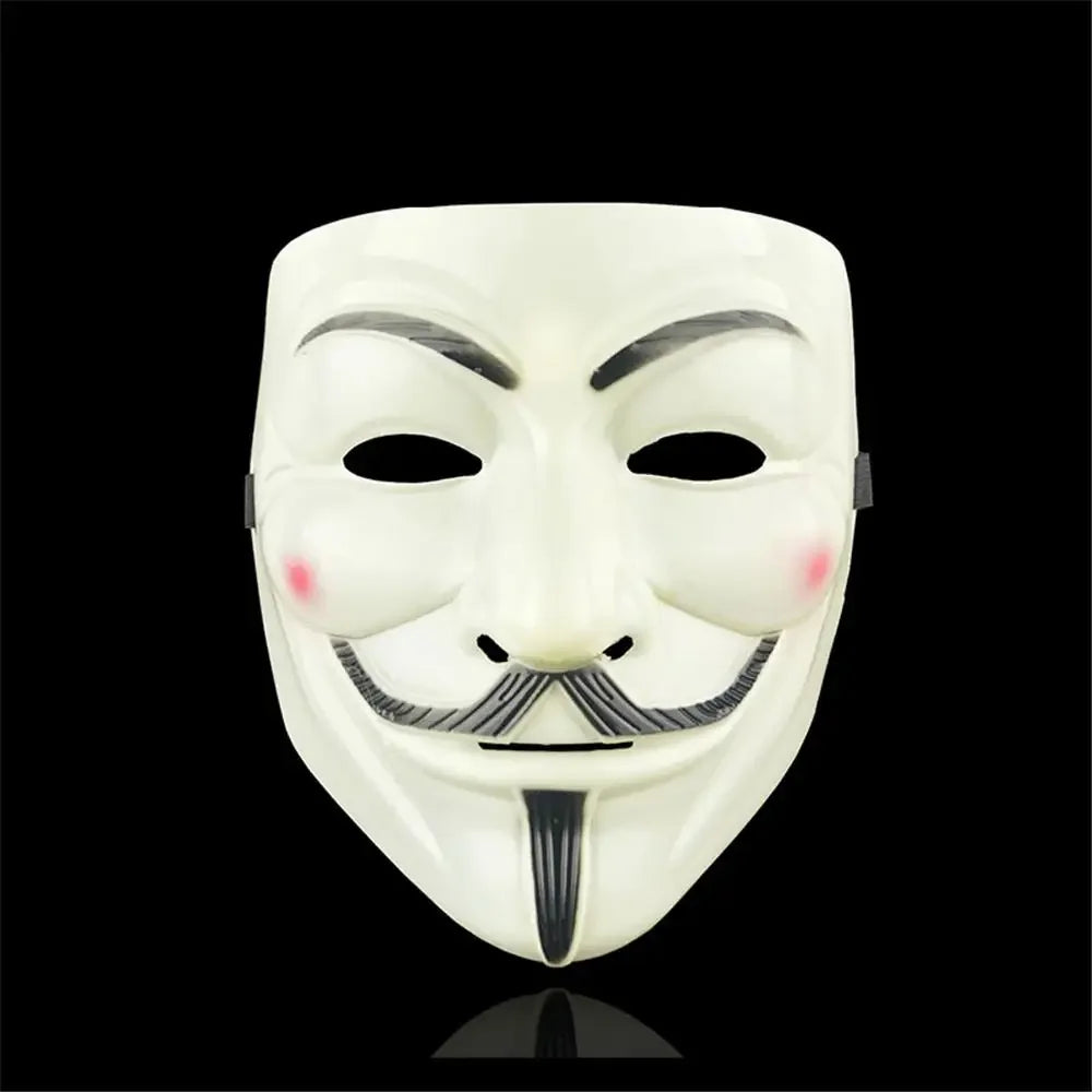 Máscaras de Cosplay de Halloween Máscara de Anónimo de V de Vendetta para Adultos y Niños, Máscara Temática de Película, Regalo de Fiesta, Accesorio de Disfraz de Cosplay