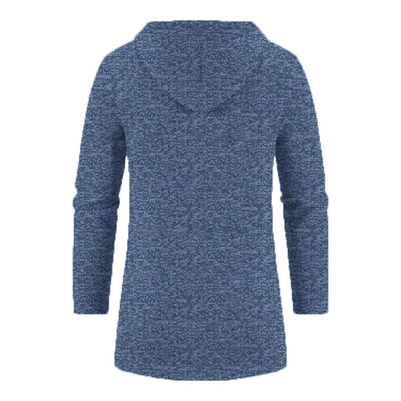 Sudaderas para hombre - Sudaderas con capucha de manga larga para hombre - Sudadera con capucha y cremallera para hombre - Abrigo de invierno oversize para hombre - Suéter negro