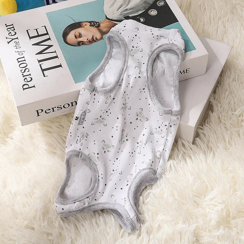 Combinaison de convalescence pour chaton, gilet anti-léchage pour animal de compagnie, vêtements de convalescence pour chirurgie, combinaison respirante pour soins pour animaux de compagnie, fournitures pour chiens