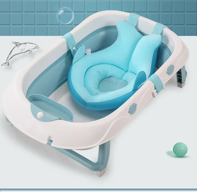 Cojín Flotante de Seguridad para Bebés Antideslizante para Bañera, Asiento de Baño Portátil, Almohadilla de Apoyo para Ducha