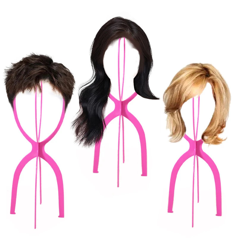 3-Piece Portable Wig Stand Set