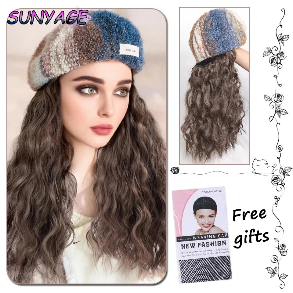 Beanie Wig with Hair Extension