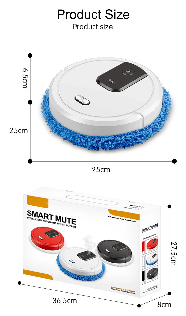 2024 Smart Sweeping and Mop Robot Vacuum Cleaner Dry and Wet Mopping Rechargeable Robot Home Appliance with Humidifying Spray