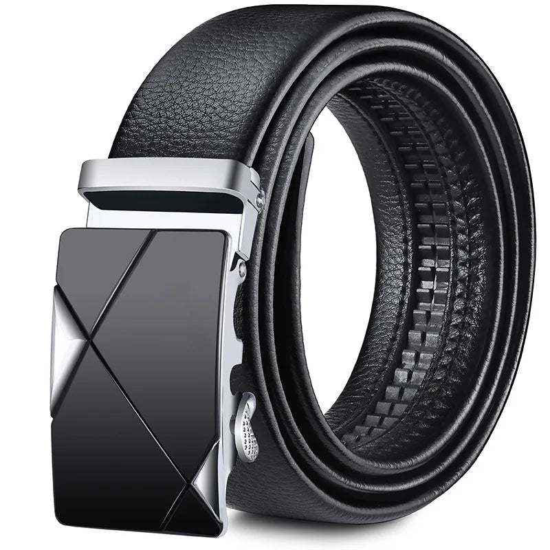Automatic Buckle Leather Belt