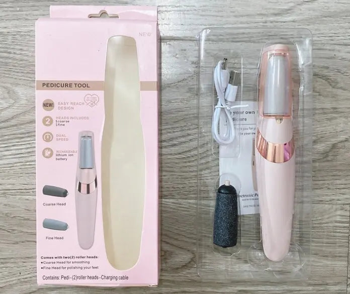 Recargador Eléctrico de Callos Inalámbrico para Mujeres y Hombres, Lima Electrónica para Pies que Elimina la Piel Seca y Gruesa de los Talones, en Venta