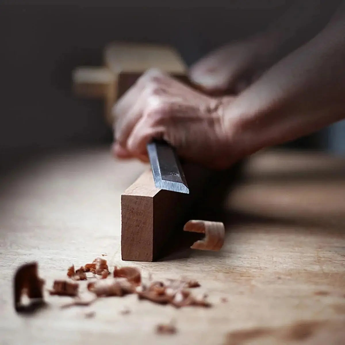 Juego de 4 cinceles para tallar madera de 8/12/16/20 mm, profesional para carpintería con herramientas ergonómicas para tallar madera, herramientas auxiliares de bricolaje