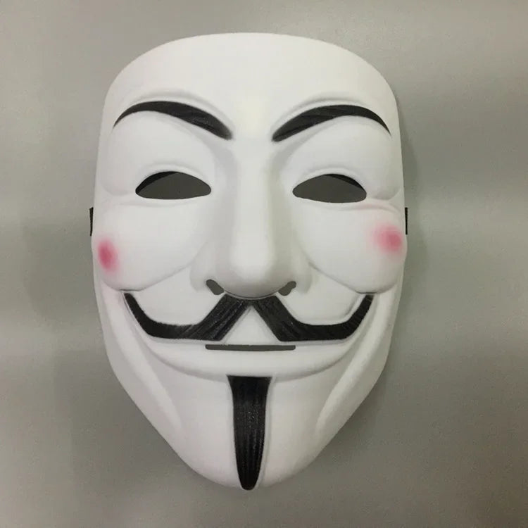 Máscaras de Cosplay de Halloween Máscara de Anónimo de V de Vendetta para Adultos y Niños, Máscara Temática de Película, Regalo de Fiesta, Accesorio de Disfraz de Cosplay