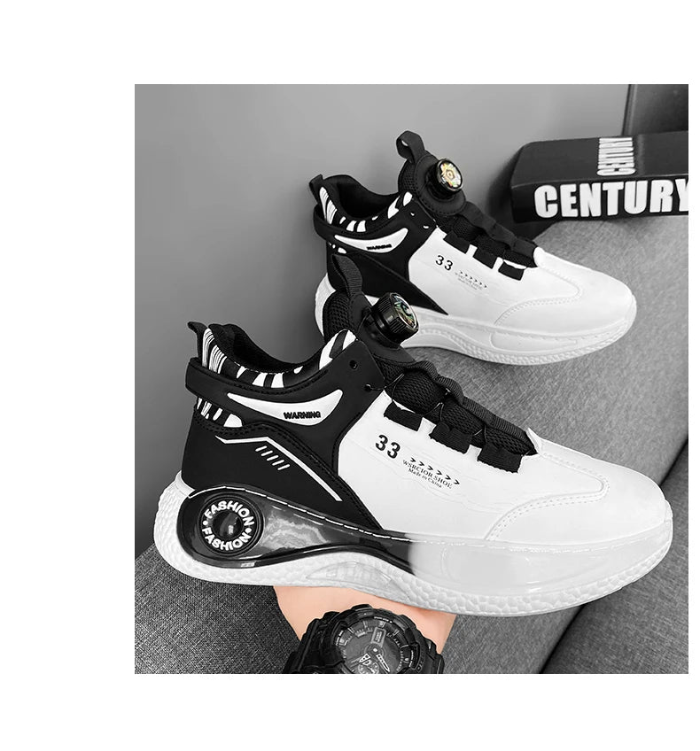 Zapatillas de Hombre con Hebilla Giratoria Cómodas Antideslizantes con Cordones Duraderas para Actividades al Aire Libre de Hombre