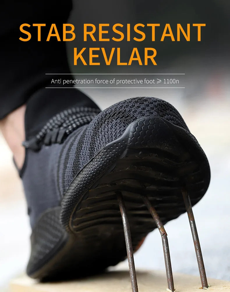 Zapatos de seguridad para hombre, calzado de trabajo antipinchazos, zapatillas de trabajo para hombre, zapatos de trabajo indestructibles, botas para hombre, calzado ligero para hombre, botas de seguridad