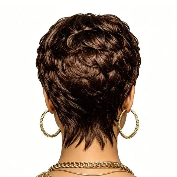 Highlight Pixie Human Hair Wig
