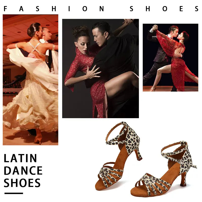 Chaussures de danse latine pour femmes SWDZM, talons hauts, tango, soirée dansante, sandales de salsa en satin pour filles, chaussures de bal de salon