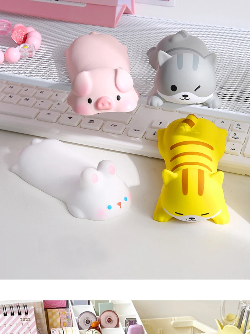 Nuevo y bonito soporte de muñeca para ratón, reposabrazos para ordenador portátil, escritorio ergonómico, juguetes Kawaii de aumento lento